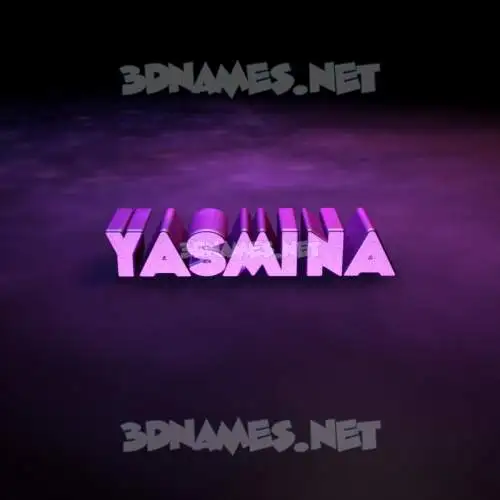 yasmina in Big Purple style - 3D name wallpaper yasmina in Big Purple style - 3D name wallpaper