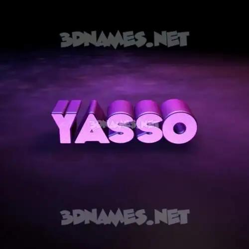 yasso in Big Purple style - 3D name wallpaper yasso in Big Purple style - 3D name wallpaper