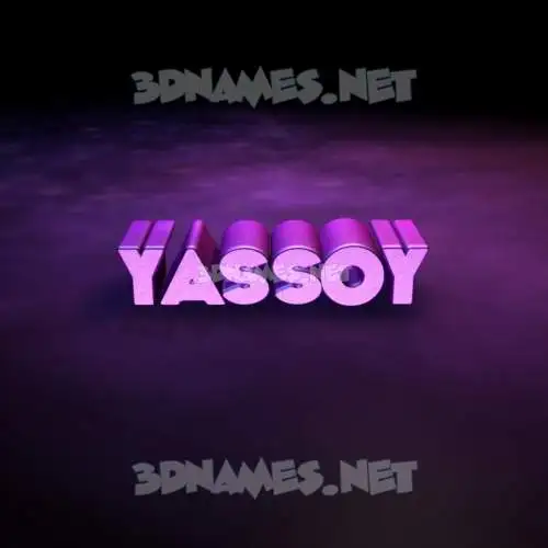 yassoy in Big Purple style - 3D name wallpaper yassoy in Big Purple style - 3D name wallpaper