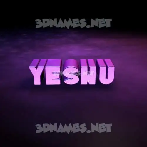 yeshu in Big Purple style - 3D name wallpaper yeshu in Big Purple style - 3D name wallpaper