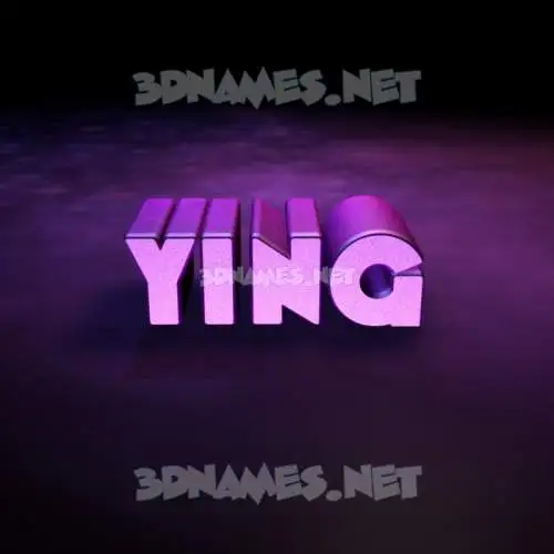 ying in Big Purple style - 3D name wallpaper ying in Big Purple style - 3D name wallpaper