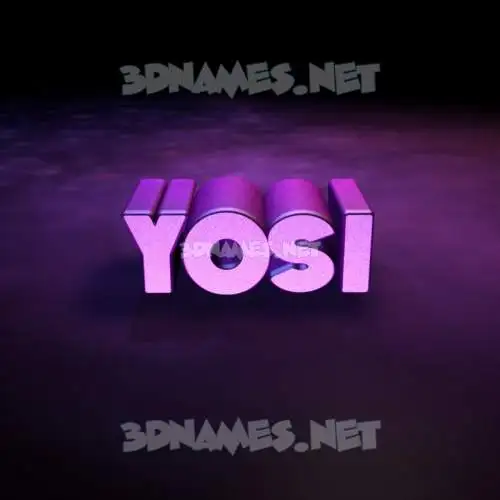 yosi in Big Purple style - 3D name wallpaper yosi in Big Purple style - 3D name wallpaper
