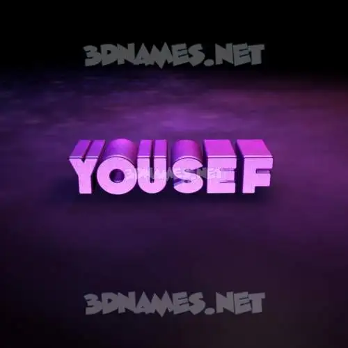 yousef in Big Purple style - 3D name wallpaper yousef in Big Purple style - 3D name wallpaper