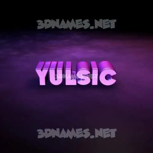 yulsic in Big Purple style - 3D name wallpaper yulsic in Big Purple style - 3D name wallpaper