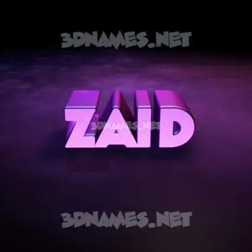 zaid in Big Purple style - 3D name wallpaper zaid in Big Purple style - 3D name wallpaper