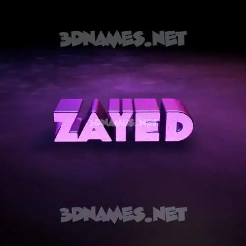 zayed in Big Purple style - 3D name wallpaper zayed in Big Purple style - 3D name wallpaper