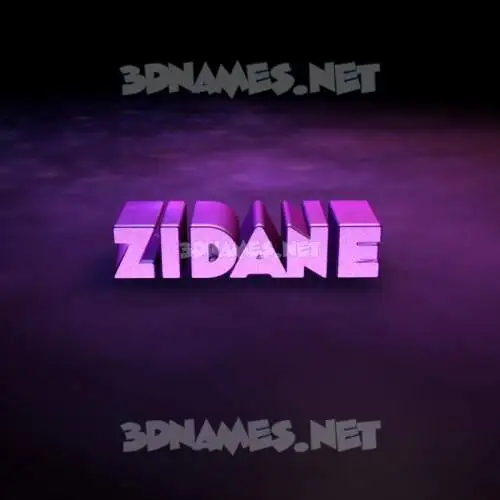zidane in Big Purple style - 3D name wallpaper zidane in Big Purple style - 3D name wallpaper