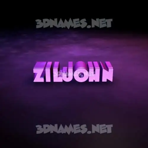 ziljohn in Big Purple style - 3D name wallpaper ziljohn in Big Purple style - 3D name wallpaper