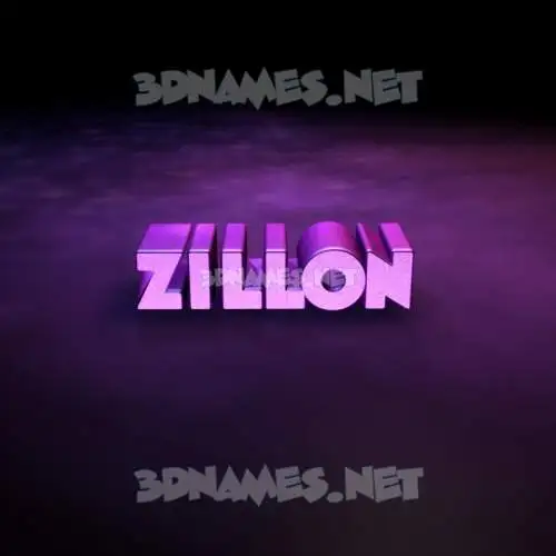 zillon in Big Purple style - 3D name wallpaper zillon in Big Purple style - 3D name wallpaper