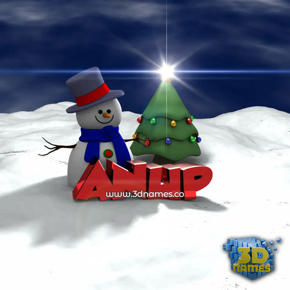 anup in Happy Xmas style - 3D name wallpaper anup in Happy Xmas style - 3D name wallpaper