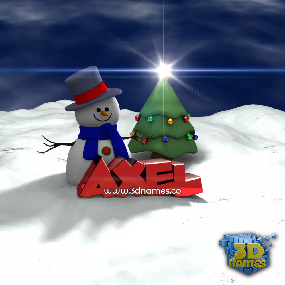 axel in Happy Xmas style - 3D name wallpaper axel in Happy Xmas style - 3D name wallpaper