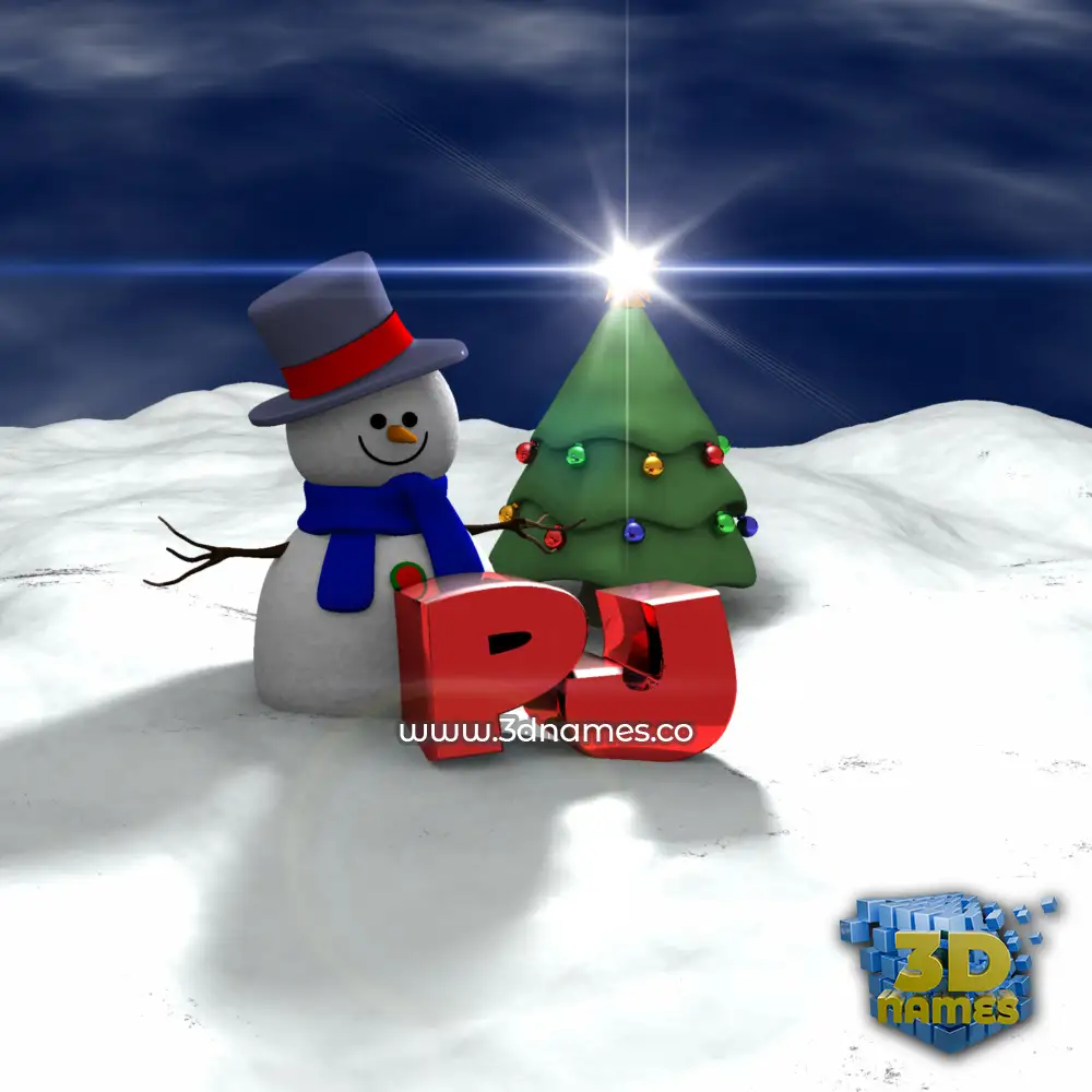 pj in Happy Xmas style - 3D name wallpaper pj in Happy Xmas style - 3D name wallpaper