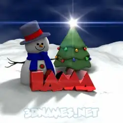 iama in Happy Xmas style - 3D name wallpaper