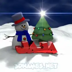jaja in Happy Xmas style - 3D name wallpaper