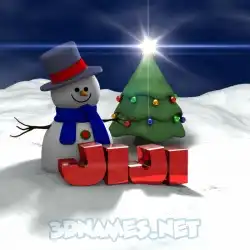 jiji in Happy Xmas style - 3D name wallpaper