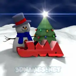 jma in Happy Xmas style - 3D name wallpaper