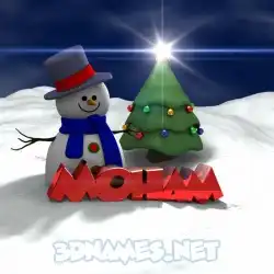 moham in Happy Xmas style - 3D name wallpaper