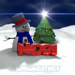 nopi in Happy Xmas style - 3D name wallpaper
