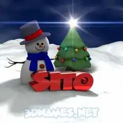 sito in Happy Xmas style - 3D name wallpaper