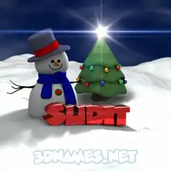 sudit in Happy Xmas style - 3D name wallpaper