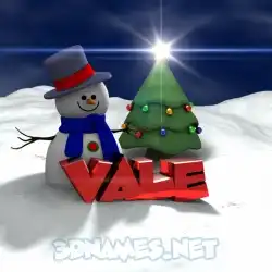 vale in Happy Xmas style - 3D name wallpaper