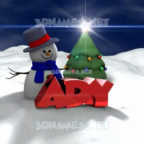 ady in Happy Xmas style - 3D name wallpaper ady in Happy Xmas style - 3D name wallpaper
