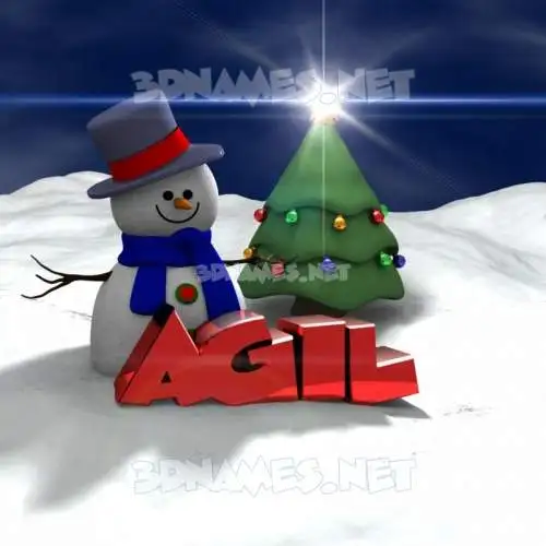 agil in Happy Xmas style - 3D name wallpaper agil in Happy Xmas style - 3D name wallpaper