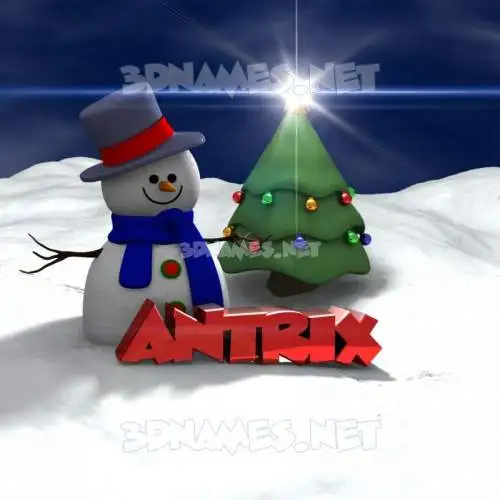 antrix in Happy Xmas style - 3D name wallpaper antrix in Happy Xmas style - 3D name wallpaper