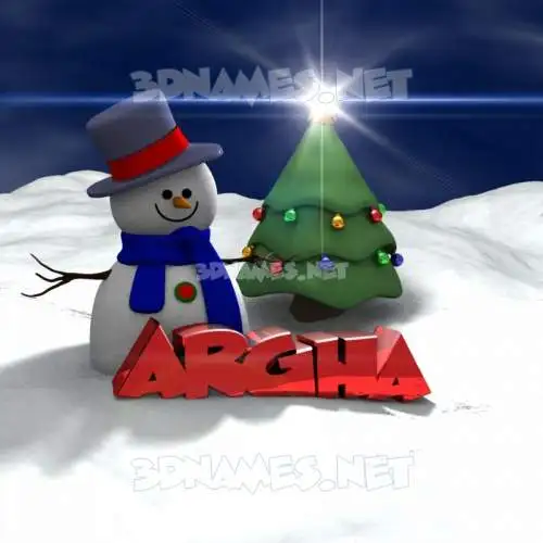 argha in Happy Xmas style - 3D name wallpaper argha in Happy Xmas style - 3D name wallpaper
