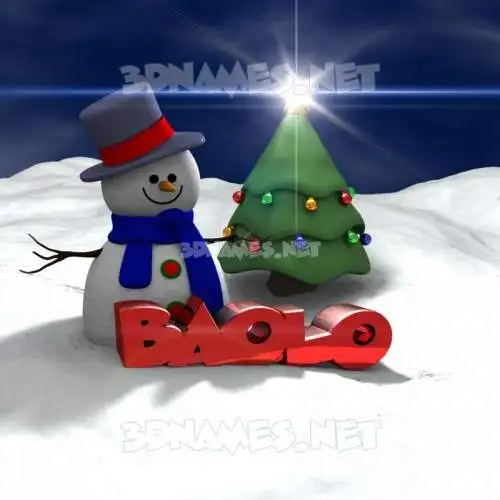 baolo in Happy Xmas style - 3D name wallpaper baolo in Happy Xmas style - 3D name wallpaper