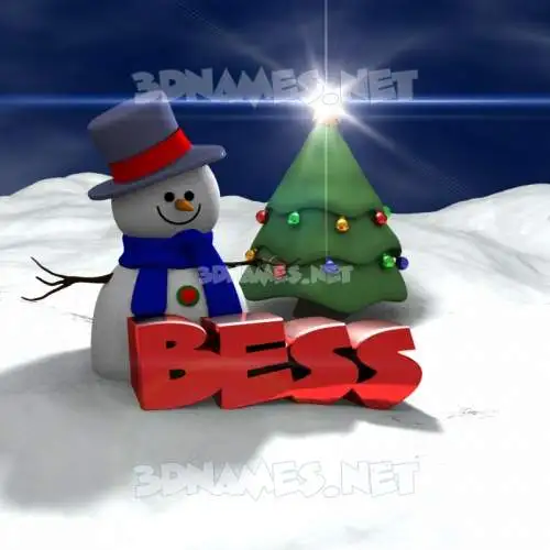 bess in Happy Xmas style - 3D name wallpaper bess in Happy Xmas style - 3D name wallpaper