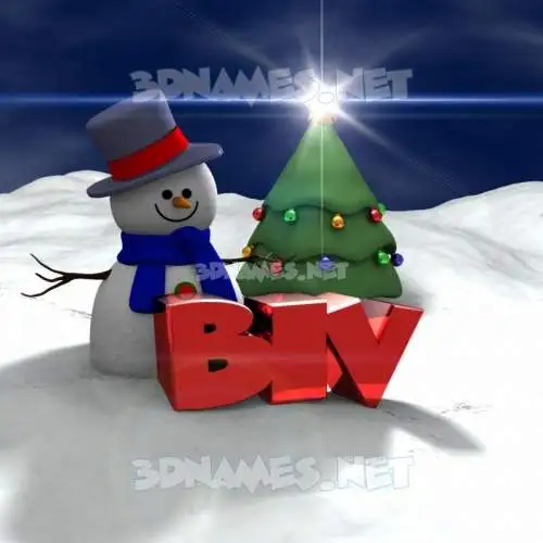biv in Happy Xmas style - 3D name wallpaper biv in Happy Xmas style - 3D name wallpaper