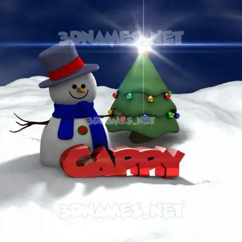cappy in Happy Xmas style - 3D name wallpaper cappy in Happy Xmas style - 3D name wallpaper