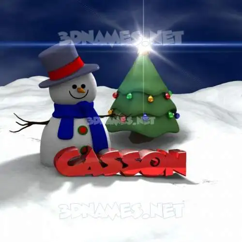 casson in Happy Xmas style - 3D name wallpaper casson in Happy Xmas style - 3D name wallpaper