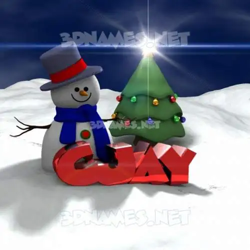 cjay in Happy Xmas style - 3D name wallpaper