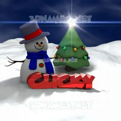 cucky in Happy Xmas style - 3D name wallpaper cucky in Happy Xmas style - 3D name wallpaper