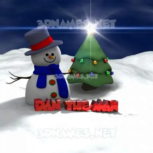 dan the man in Happy Xmas style - 3D name wallpaper dan the man in Happy Xmas style - 3D name wallpaper