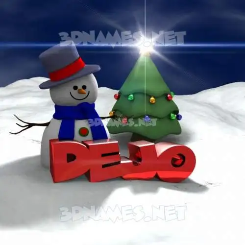 dejo in Happy Xmas style - 3D name wallpaper