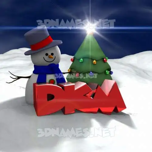 dkm in Happy Xmas style - 3D name wallpaper dkm in Happy Xmas style - 3D name wallpaper
