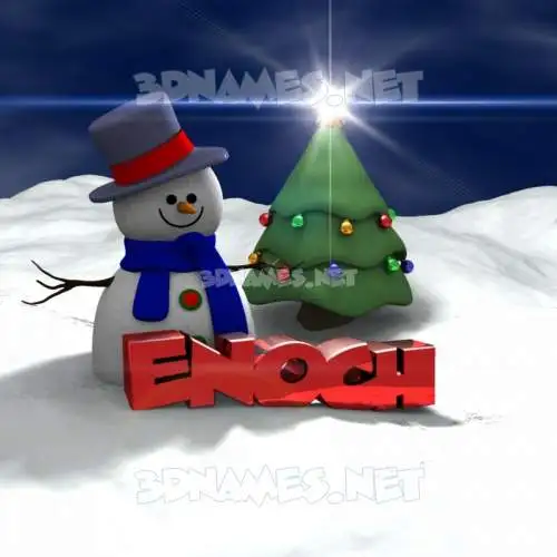 enoch in Happy Xmas style - 3D name wallpaper enoch in Happy Xmas style - 3D name wallpaper