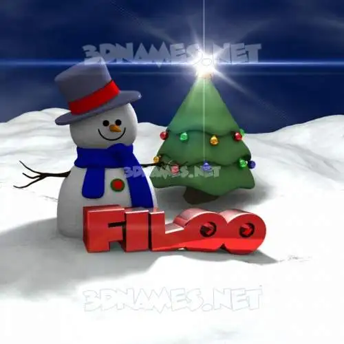 filoo in Happy Xmas style - 3D name wallpaper filoo in Happy Xmas style - 3D name wallpaper
