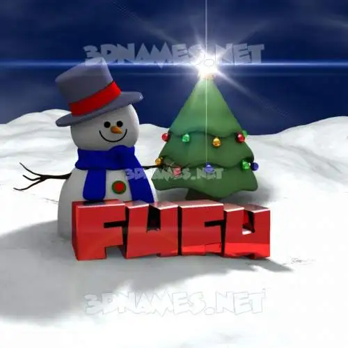 fufu in Happy Xmas style - 3D name wallpaper fufu in Happy Xmas style - 3D name wallpaper