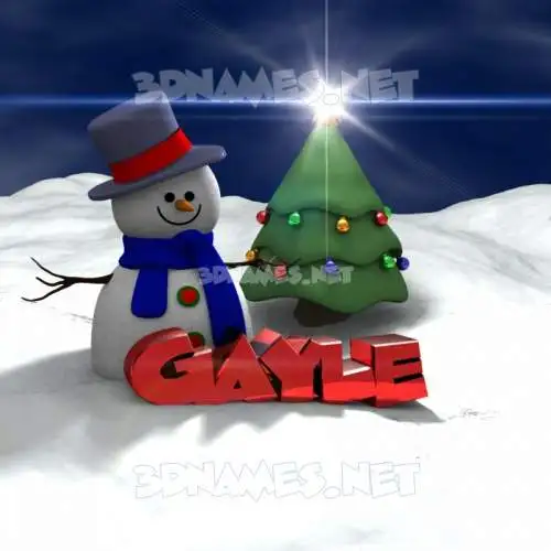 gayle in Happy Xmas style - 3D name wallpaper gayle in Happy Xmas style - 3D name wallpaper