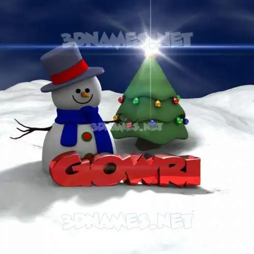 gowri in Happy Xmas style - 3D name wallpaper gowri in Happy Xmas style - 3D name wallpaper