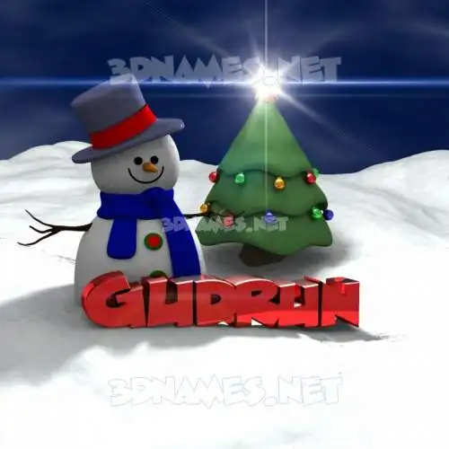 gudrun in Happy Xmas style - 3D name wallpaper gudrun in Happy Xmas style - 3D name wallpaper