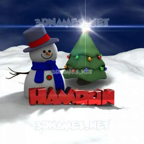 hamdun in Happy Xmas style - 3D name wallpaper hamdun in Happy Xmas style - 3D name wallpaper