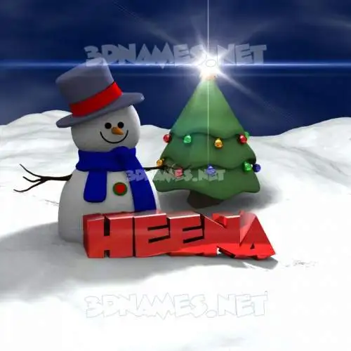 heena in Happy Xmas style - 3D name wallpaper heena in Happy Xmas style - 3D name wallpaper