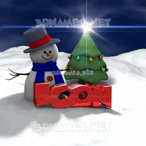 icon in Happy Xmas style - 3D name wallpaper icon in Happy Xmas style - 3D name wallpaper