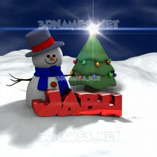 jabu in Happy Xmas style - 3D name wallpaper jabu in Happy Xmas style - 3D name wallpaper