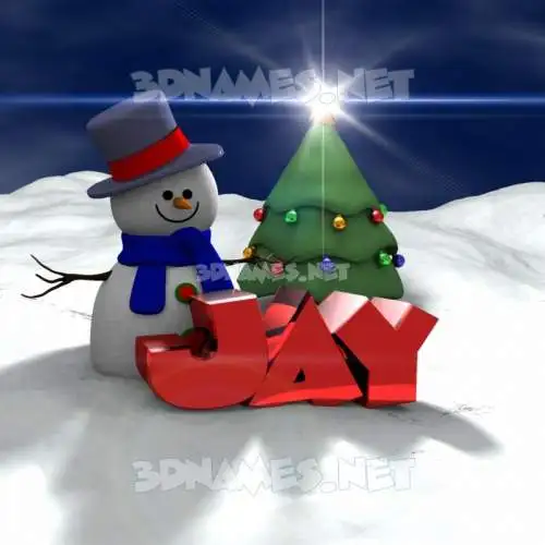 jay in Happy Xmas style - 3D name wallpaper jay in Happy Xmas style - 3D name wallpaper